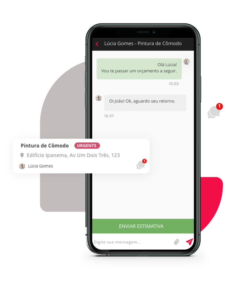 chat do app iPhixCONNECT